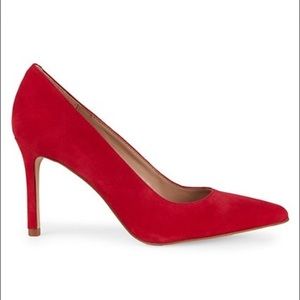 BCBGeneration Red Suede Pumps Heels
